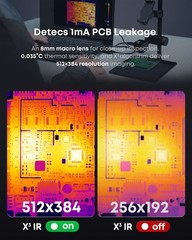 P3 Thermal Camera for iPhone&Android Phone 512*384 X³Resolution 600℃ Macro Lens