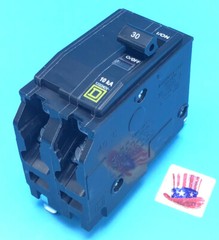 New Circuit Breaker Square D QOB230 30 Amp 2 Pole for BOLT ON PANEL ONLY