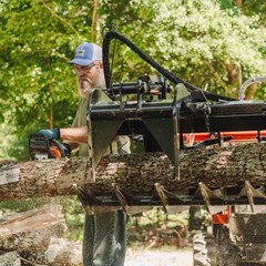 Titan Attachments HD 72in Skid Steer Root Grapple Bucket Attachment, 1/2in Thick