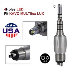 Dental LED Quick Coupler 4 Hole fit KAVO Multiflex LUX Fiber Optic Handpiece