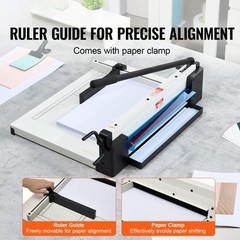 Paper Cutter 17″ A3 Guillotine Paper Trimmer 400 Sheet Capacity Metal Base