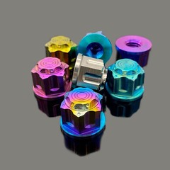 High Strength Titanium Alloy Nuts M6/8/10/12/14 Shut Up CNC Six Star Flower Nuts