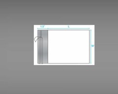 10 Pieces White Poly Mailers Envelopes Shipping Bags Non-Perforated in 2.5 mil