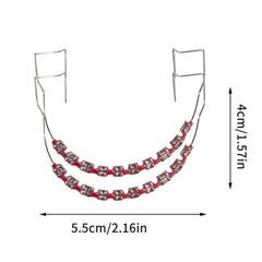 Fake Braces For Teeth Temporary False Fake Brackets Metal Wires Bracket