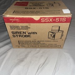 Amseco Armored Self-Contained Siren SSX-51S New In Box NOS – Amber