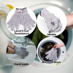4 pairs Anti-cut Gloves Safety Cut Proof Stab Resistant Kitchen Butcher Cut-Resi
