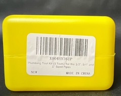 Jet Tool Plumbing Tool Kit for 1/2 in 3/4 in 1 in Pipes w/ Yellow Case