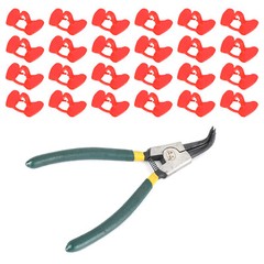 24Pcs Peepers+Pliers Chicken Glasses Poultry Blinders Spectacles Anti-Pecking US