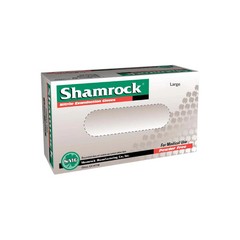 Large Shamrock Nitrile Exam Gloves 1 CASE- 10 BOXES