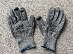 G-Tek Polykor PIP Industrial Products 16-530/ XXL Work Gloves Heather Grey Blue