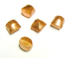 Pure Copper 99.99% Oxygen Free Cu Metal Anodes Slugs Melting Casting Alloy 1 Lb