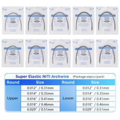 AZDENT Dental Orthodontic Brackets Braces MBT Roth /Super Elastic Arch Wires