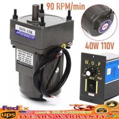 Low Speed Motor Mini Gearbox Electric Motor High Torque 110v Gearmotor 90 Rpm
