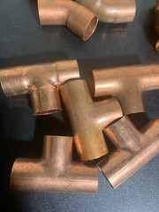 55 – NIBCO LEE EPC MUELLER 1″ COPPER FITTINGS SWEAT SOLDER. MADE IN USA