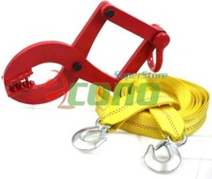 2 Ton Truck Pallet Pulling Scissor Clamp Puller Grip Gripper W/ 20ft Tow Strap