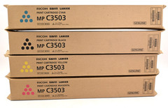 Lot of 4x Genuine Ricoh MPC3503,C3003 CMYK Toner 841813, 841814, 841815, 841816