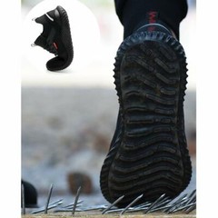Men’s Work Safety Shoes Steel Toe Bulletproof Boots Indestructible