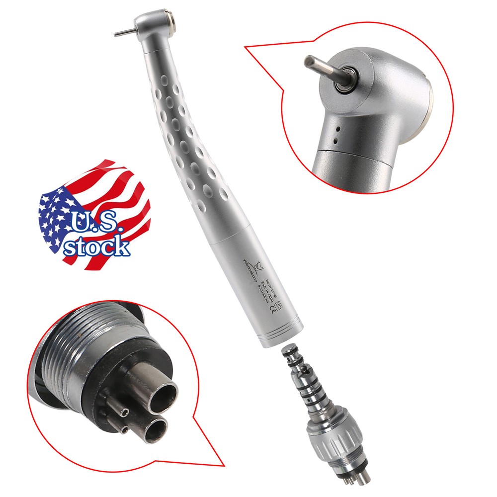 NEW Dental High Speed Handpiece with 4 Holes Quick Coupler 360° Swivel