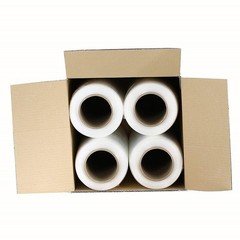 Cast Hand Stretch Wrap 18″ x 1000′ 80 Gauge Plastic Bundling Shrink Film 4 Rolls