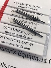 5pcs 1/16” Tialn coated Carbide 2 Flute End Mills #1006-TN2F-116