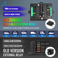 5Inch RGB Switch Panel Toggle Momentary Strobe Pulsed Circuit Control Box System