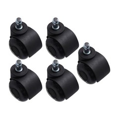 5 Pack 2 Inch Universal Heavy Duty Office Chair Caster Wheels 360 Degree
