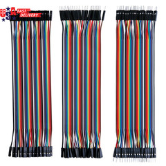 120pcs Multicolored Breadboard Jumper Wires Kit 40Pin Male to Female Male to Mal
