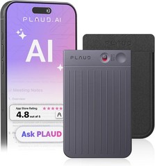 Professional AI Voice Recorder: 30-Hour Battery, 480-Hour Storage, Case Included