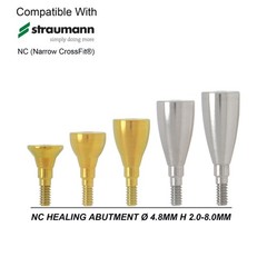 US Dental NC Platform Healing Abutment Cap Fit Straumann ITI BL/BLT Implant