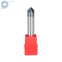 2Pc Double End 3/8″ 4 Flute 90 Degree 2-1/2″ Overall Length Carbide Chamfer Mill