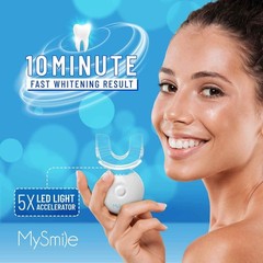 MySmile Teeth Whitening Kit with LED Light, 10 Min 3 Fl Oz (Pack of 3)