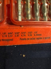 1/4″ Hex Shank HSS Drill Bit Set VA Vermont American Jet point USA Made