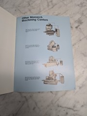 MONARCH VMC-75 MACHINING CENTER BULLETIN A124 SALES BROCHURE LITERATURE