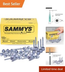 Corrosion Resistant Zinc Vertical Anchor Screws for Wood Structures Pack 25