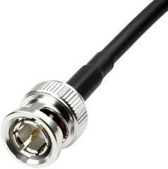Ultra-Soft 12G SDI Cable BNC to Right Angle 50cm 19in 75 Ohm Shielded Cable