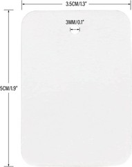 jijAcraft 1000Pcs Price Tags, White Clothing Tag for Rectangle, White-blank
