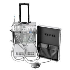 Unidad dental portátil Compresor de aire Ejector de saliva succión poderosa de