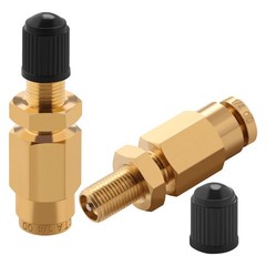 1/4″ Schrader Valve for 1/4″ OD Air Line Tubing and Air Spring Suspension