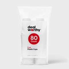 Clear Disposable Cups – 9 fl oz/80ct – : BPA-Free, Non-Toxic, Cold Beverages