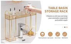 Bathroom Countertop Organizer Over The Faucet, Narrow Counter Organizers Above