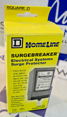 New Square D HOM2175SB 2Pole 150VAC 22KA Homline Surge Breaker Surge Protection