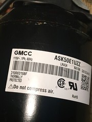 GMCC ASK50E1UZZ 115V LRA 24 R410A Compressor