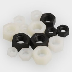 M2 M2.5 M3 M4 M5 M6 M8 M10 M12 M14 M16 M18 M20 Nylon Hex Nuts White/Black/Clear