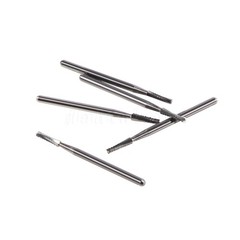 Dental Surgical Carbide Burs FG 557L Cross Cut Straight Fissure 5/PACK