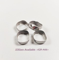 4Pcs/ Dental Orthodontic 1ST Molar Plain Bands Without Tube Roth 022 #29-44+