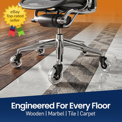 Office Chair Wheels Set of 5 – 3 Inch Roller Blade Wheels Office Chairs