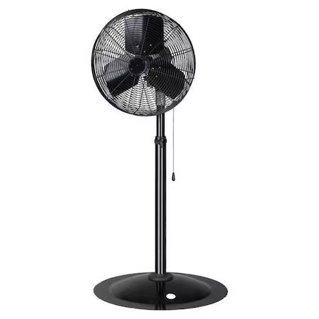 Dayton 13V399 Light Duty Industrial Fan, Pedestal Mount, 20 In Blade Dia, 120V,