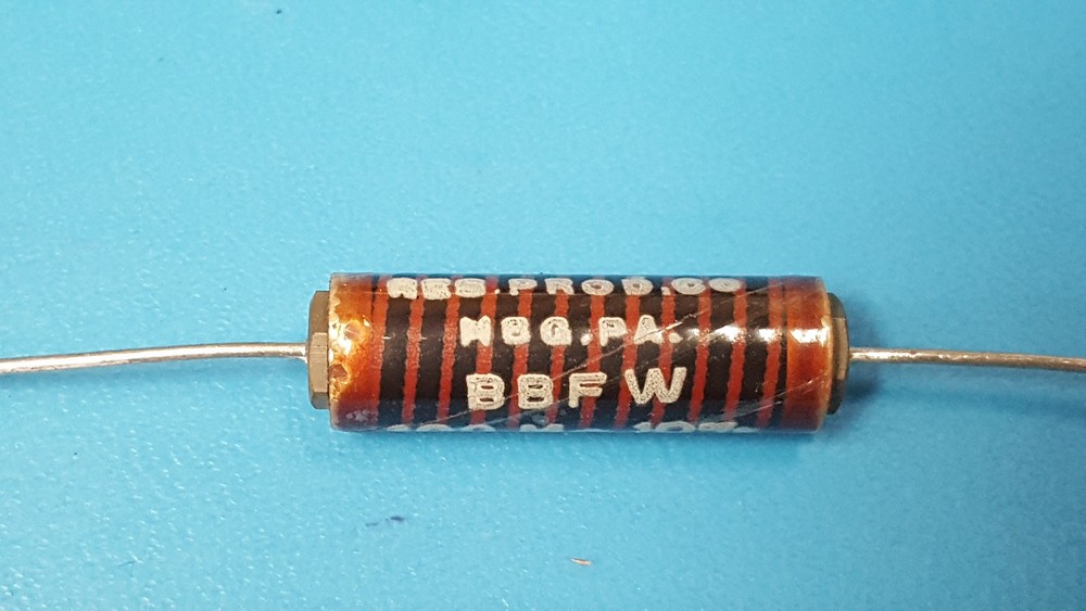 5 Pcs, Resistor, High Voltage, Axial, 100M Ohms, 3.5kV, 1W, Vishay, BBFW100MKF08