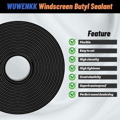 Pro Grade Butyl Sealant Tape 8mm x 13Ft(4m)/16.4Ft(5m) – Waterproof Automotiv…