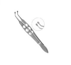 SS Arita Meibomian Gland Expressor Forceps for Dry Eye Gentle Paddle 2.5mm x 3mm